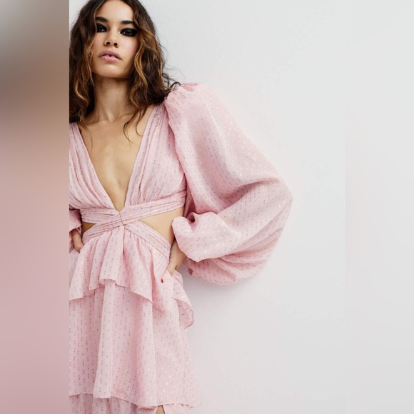 For Love and Lemons XS Chantal Long Sleeve Maxi Dress - Picture 2 of 15
